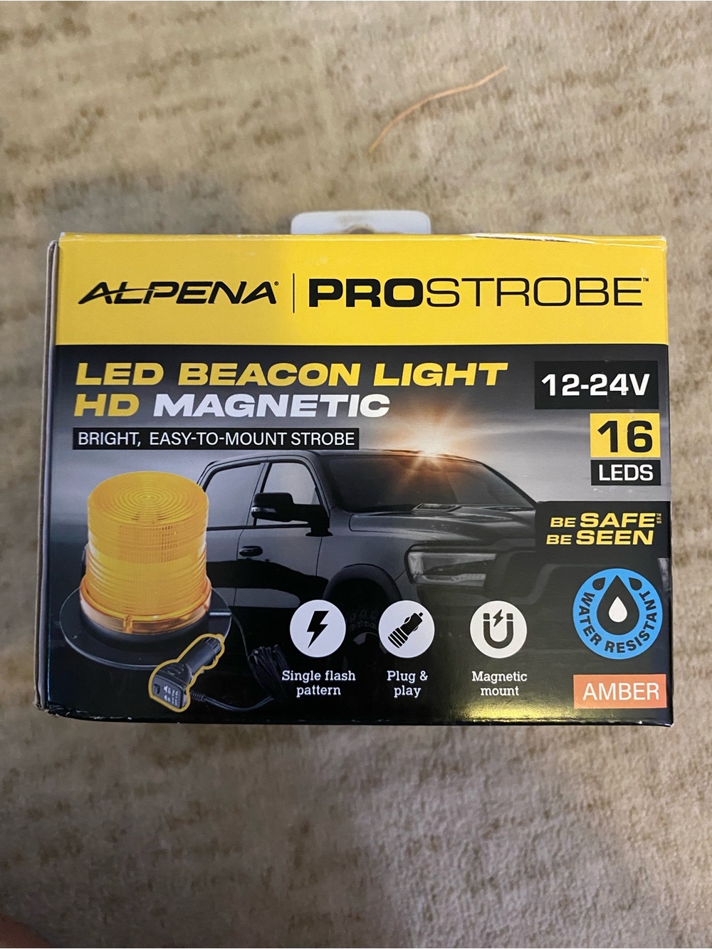 ProStrobe Amber LED Beacon Light - Magnetic Mount